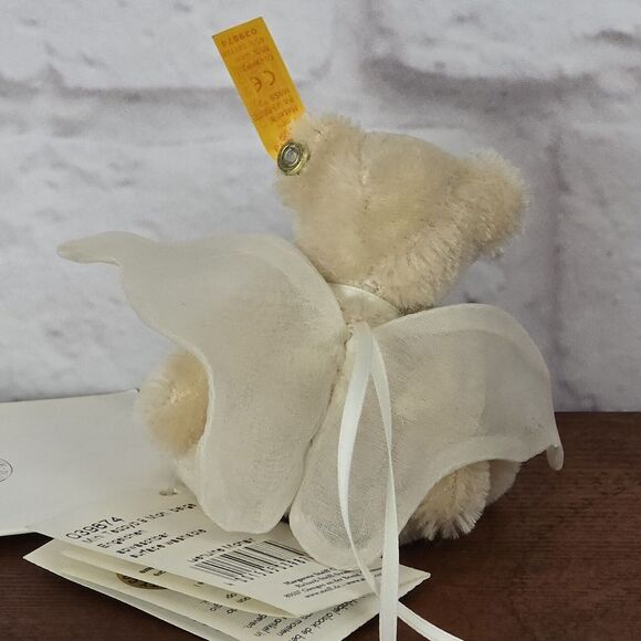 Lot of‎ 2 Steiff Bears 11" Fynn #111471 & 3" Mohair Engelchen #039874 - Picture 9 of 15